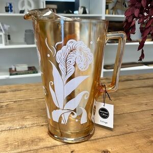 Vintage Jeanette Carnival Glass Pitcher